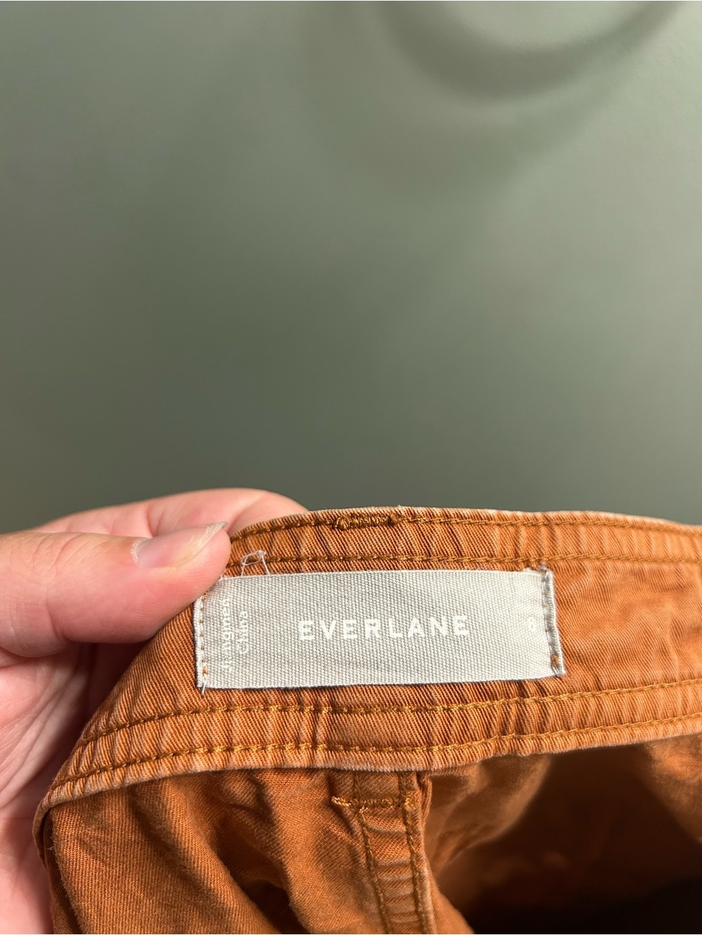 Everlane curved canvas pants mid rise - Picture 4 of 7